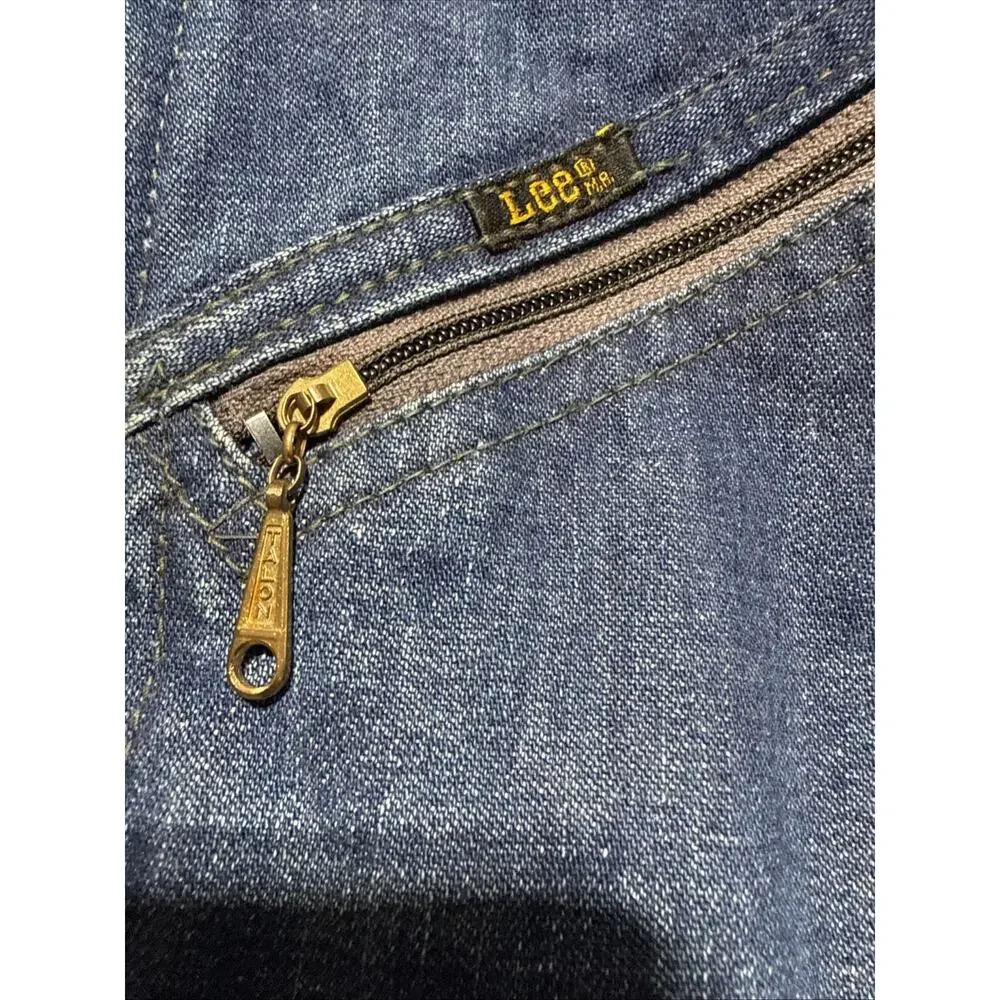 ViTG 70s Lee Men's Model 91-B Sanporized Full Zip Quilted Lined Denim Jacket Lg.